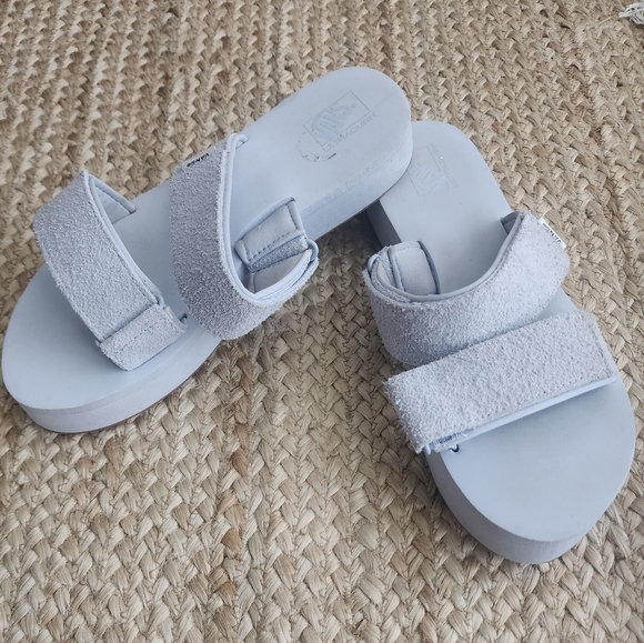 lavender vans cayucas mega platform double strap sandals - Picture 2 of 8